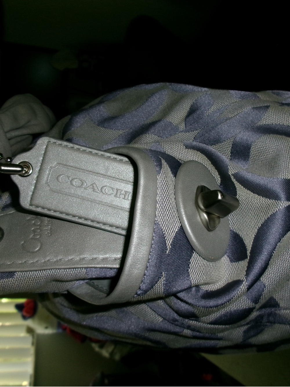 Coach 13427 Op Art Signature C Hobo with matching wallet!! Lavender - Picture 10 of 11